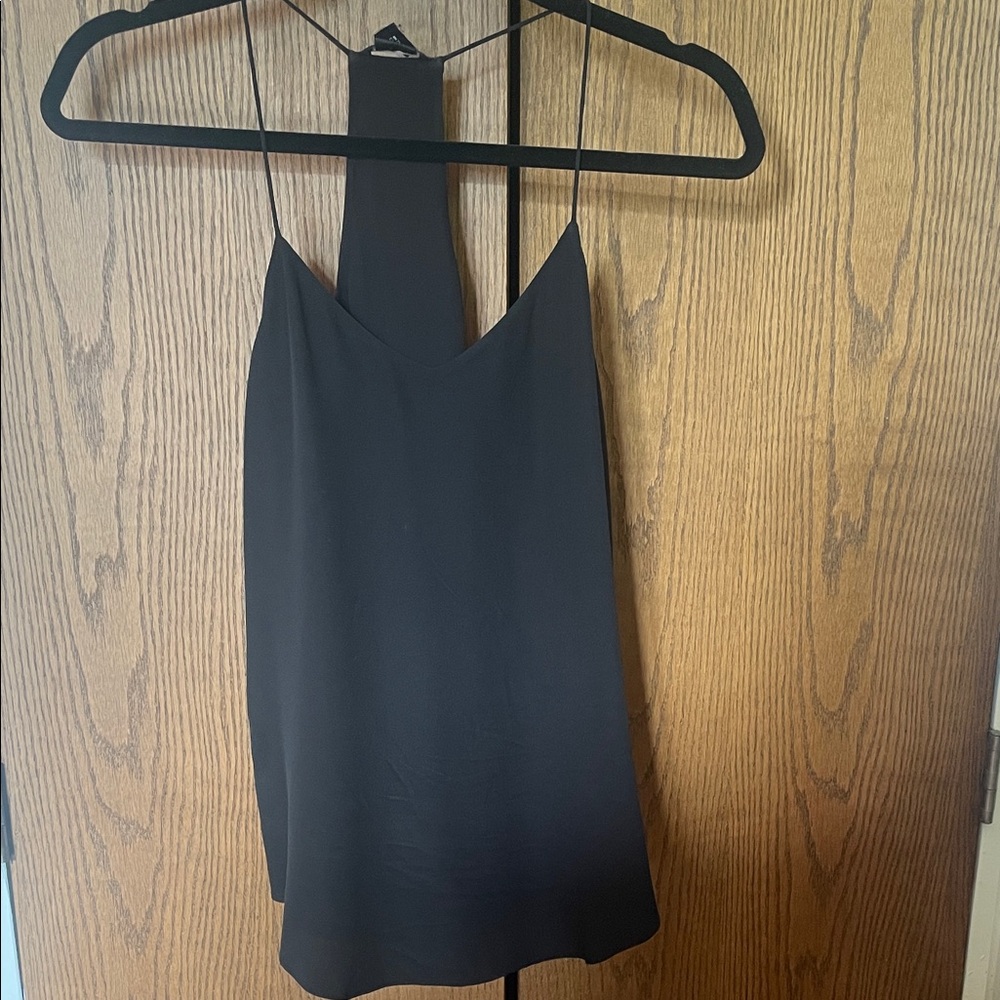 Club Monaco Black Silk Halter Camisole